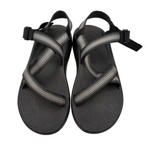 Chaco Z1 Classic Sandals Mens 13 Gray Black Strappy Athletic Hike Shoes Gorpcore